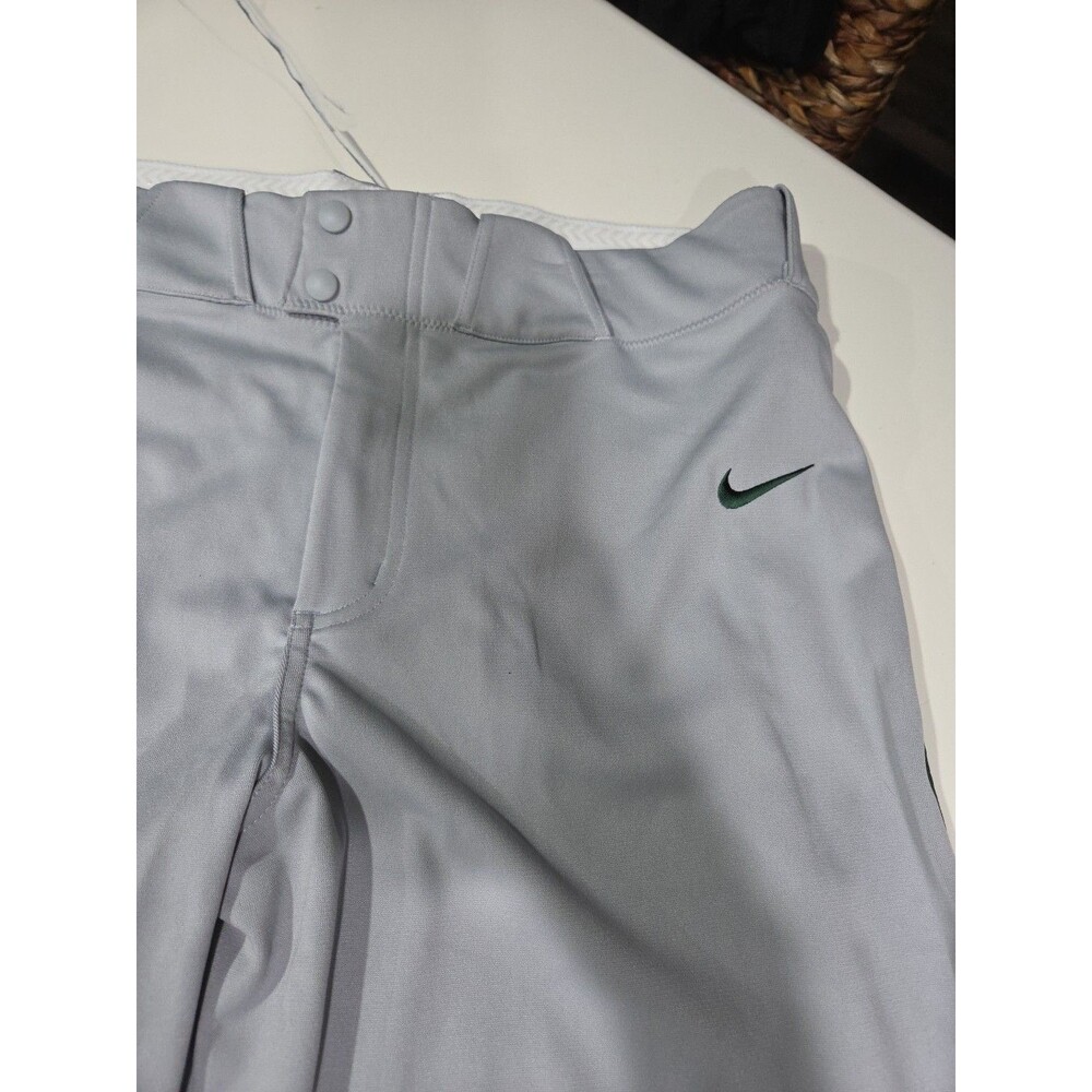 NEW Nike Vapor Select Piped Baseball 3/4 Pant Grey/Grn Size Men XL BQ9021-059 B8 - Picture 3 of 13